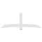 Ekena Millwork Bellingham Architectural Grade PVC Gable Bracket, 96"W x 36"H x 4"D x 6"F, 9/12 Pitch GBP096X36X0406BEL00 - alternate 5